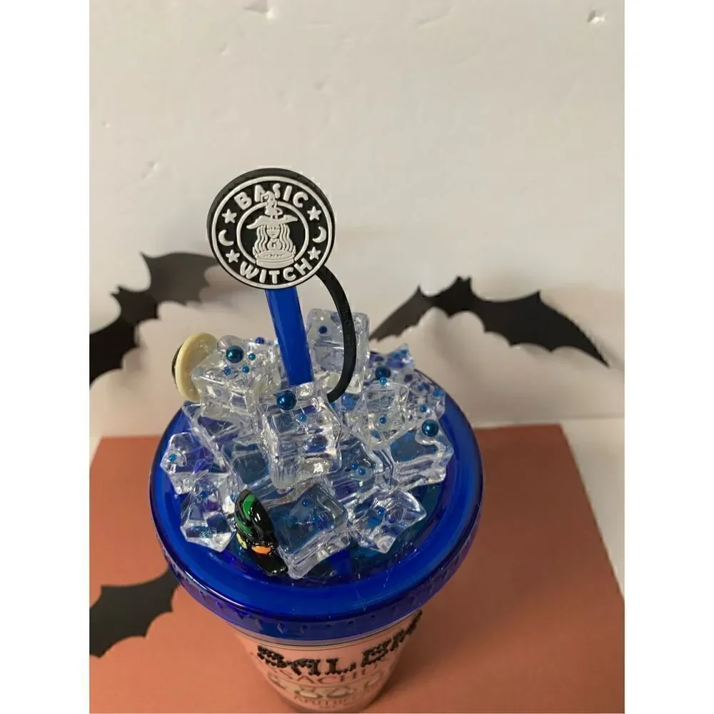 Handmade Snow Globe Halloween/Salem Tumbler